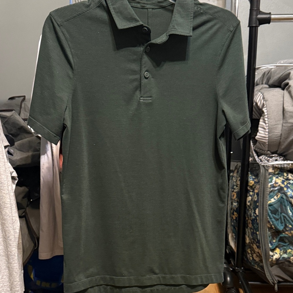 Lululemon Dark Green Polo Shirt
